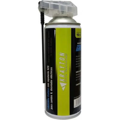 Spray lubrifiant hydrofuge avec additif spécial au graphène Krayton Di2 Blanc 400 ml Unisex - Publicité Spray lubrifiant hydrofuge avec additif spécial au graphène Krayton Di2 Blanc 400 ml Unisex - Publicité