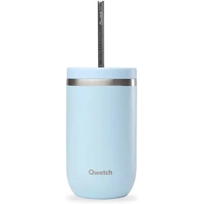 Gobelet isotherme inox Qwetch Bleu 600 ml Unisex - Publicité Gobelet isotherme inox Qwetch Bleu 600 ml Unisex - Publicité