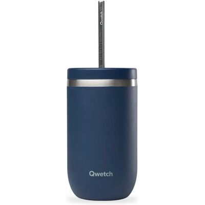 Gobelet isotherme inox Qwetch Bleu 470 ml Unisex - Publicité Gobelet isotherme inox Qwetch Bleu 470 ml Unisex - Publicité