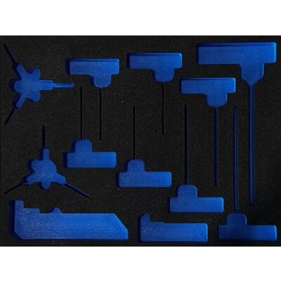 Mousse de rangement clé et tournevis Park Tool Noir TU Unisex - Publicité Mousse de rangement clé et tournevis Park Tool Noir TU Unisex - Publicité