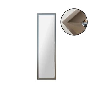 Toscohome Miroir rectangulaire 113x34 cm avec cadre couleur boue - Syrie