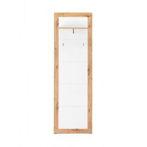 Toscohome Panneau suspendu 60x190h cm pour l'entrée en chêne et blanc - Wien 43