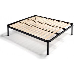 Toscohome Sommier orthopédique double 160x190 cm avec lattes en hêtre - Flexac