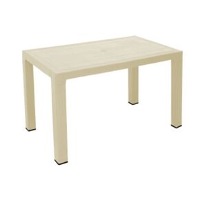 Toscohome Table rectangulaire d'extérieur 120x70 cm en couleur beige
