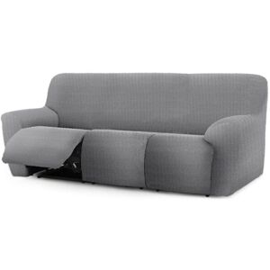 Toscohome Housse 200-260 cm pour fauteuil trois places gris - Jaz