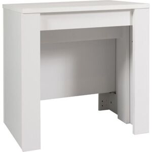 Toscohome Console à rallonge en bois 252 cm blanc - Baku