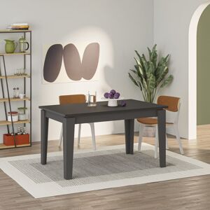 Toscohome Table à rallonge 140x80 cm couleur anthracite - Tolmen