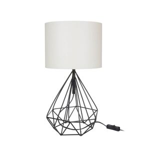 Toscohome Lampe de table pour bureau couleur noir blanc