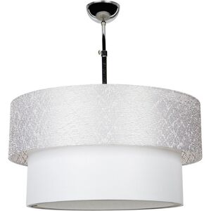 Toscohome Lampe suspendue en tissu gris - Polo