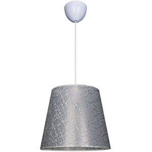 Toscohome Lampe suspendue en tissu gris conique