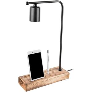 Toscohome Lampe de bureau Vito avec support pour téléphone portable