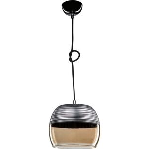 Toscohome Suspension 84h diffuseur en verre inversé en noir