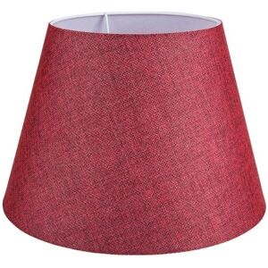 Toscohome Lampe de table avec base blanche et abat-jour en tissu rouge - LAGUNAH372865