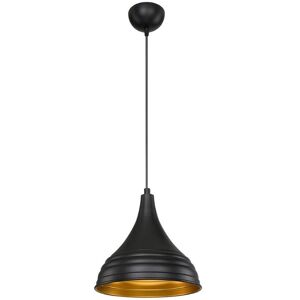 Toscohome Leda 100h lampe suspendue en métal noir