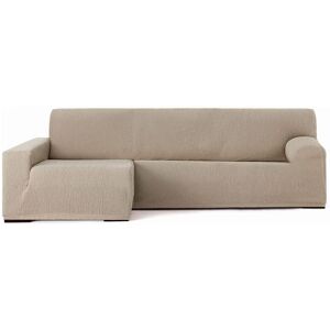 Toscohome Housse de canapé élastique 250/310 cm péninsule gauche beige accoudoir long - Troya