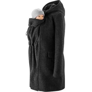 mamalila Manteau de grossesse à capuche anthracite