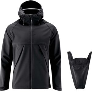 mamalila Veste de portage de bébé softshell Allrounder noir XXL