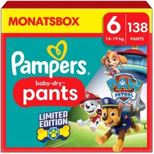 Pampers Couches culottes Baby-Dry Pants Pat Patrouille taille 6 extra large...