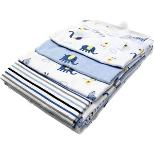 Hütte & Co HÜTTE Serviettes enfant molleton bleu lot de 4