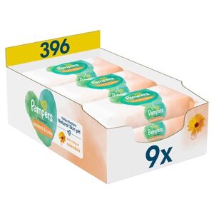 Pampers Lingettes Harmonie Protect & Care Calendula 396 pièces 9x44