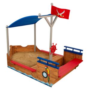 Kidkraft® Bac à sable enfant bateau pirate bois 00128