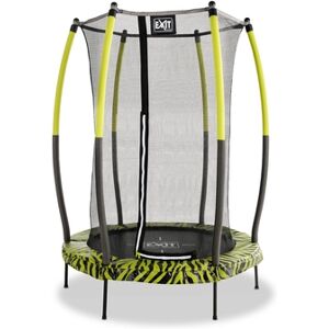 EXIT TOYS EXIT Trampoline à pieds enfant Tiggy junior rond filet ø140 cm, noir/vert