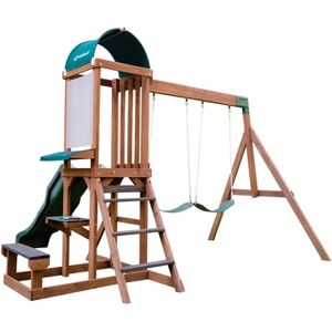 Kidkraft® Aire de jeux enfant balançoire toboggan Wilderness Point bois F29600E