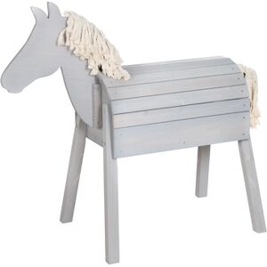 roba Cheval de jardin enfant bois gris