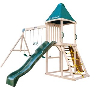 Kidkraft® Aire de jeux enfant balançoire toboggan Emerald Challenge bois