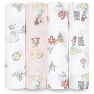 aden+anais™ essentials Couverture d'emmaillotage princesse Disney lot de 4 120x120 cm