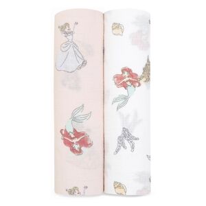 aden+anais™ essentials Couverture d'emmaillotage princesse Disney lot de 2 120x120 cm