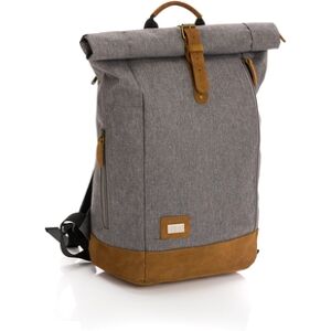 fillikid Sac à langer dos Rolltop Berlin mélange gris