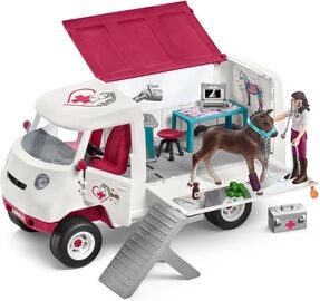 Schleich Figurine vétérinaire avec poulain hanovrien 42439