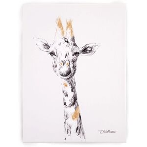 CHILDHOME Peinture à l'huile enfant girafe 30x40 cm