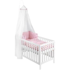 Zöllner JULIUS ZÖLLNER Parure de lit enfant et ciel de lit Rosalie 3 pièces 100x135 cm 100x135 cm