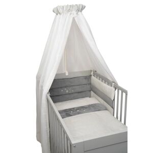 BeBes Collection Parure de lit enfant étoiles mousseline gris 3 pièces...