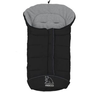 Heitmann Chancelière pour poussette universelle hiver ourson polaire, noir/gris