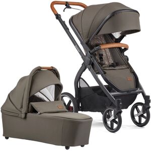 GESSLEIN Poussette duo combinée 2en1 FX4 Life, olive/fleurs