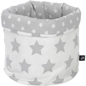 Alvi® Boîte de rangement Étoiles argent, ronde