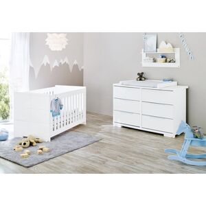 Pinolino Ensemble lit bébé commode à langer Polar