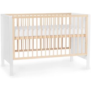 Kinderkraft Lit à barreaux Mia White 60x120 cm bois, matelas