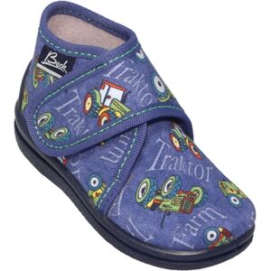 Beck Chaussons enfant scratch tracteur bleu