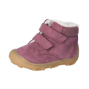 PEPINO Chaussures basses enfant scratch Nico prune larges