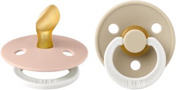 BIBS® Sucette phosphorescente Colour tétine anatomique Blush & Vanilla 0-6...