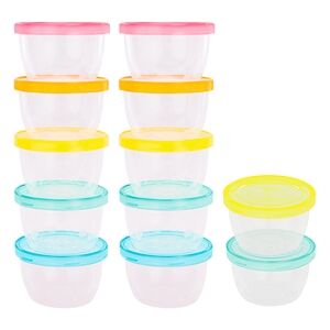 badabulle Pots de conservation repas Badabowls 250 ml, lot de 12