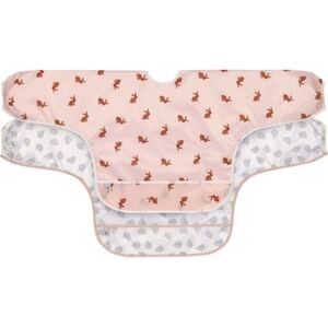 Lässig Bavoir bébé manches récupérateur Little Forest lapin lot de 2