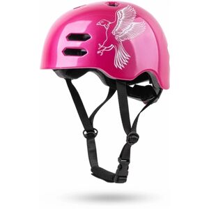 PROMETHEUS BICYCLES® Casque de vélo enfant T. S 53-55 cm, rose/blanc