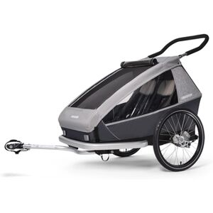 CROOZER Remorque de vélo enfant Kid Keeke 2 Stone grey