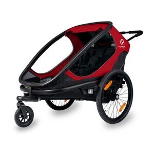 hamax Remorque de vélo enfant Outback dossier réglable Red/Black 2022