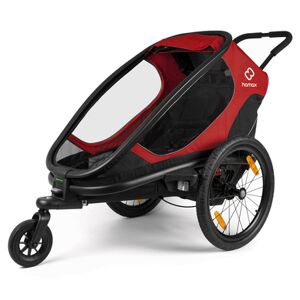 hamax Remorque de vélo enfant Outback ONE dossier réglable Red/Black 2022